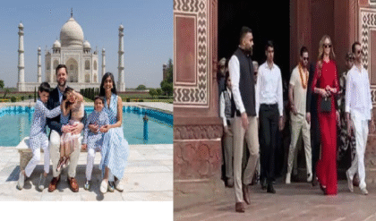 মার্কিন প্রেসিডেন্ট-পুত্র ডোনাল্ড ট্রাম্প জুনিয়রের তাজমহল পরিদর্শন, লখনউতে বিদেশি অতিথিদের ভিড়