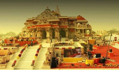 রাম মন্দিরের চূড়ায় উত্তোলিত হচ্ছে ২২ ফুটের বিশাল ধ্বজা, কখন পতাকা তুলবেন মোদী?