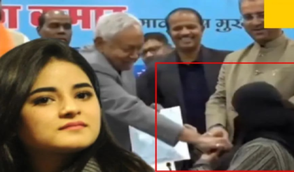 মহিলা চিকিৎসকের হিজাব টানলেন নীতীশ! গিরিরাজের ‘নরকে যাক’ মন্তব্যে তুঙ্গে রাজনৈতিক তরজা