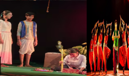 পেশাদার শিল্পীদের সঙ্গে একই মঞ্চে স্কুল পড়ুয়ারা, নাটকের টানে মাতল পশ্চিম মেদিনীপুর!