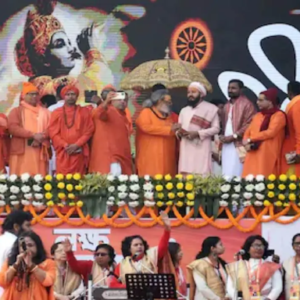 কলকাতার ব্রিগেডে ঐতিহাসিক ‘লক্ষ কণ্ঠে গীতা পাঠ, ৫ লাখ ভক্তের অংশগ্রহণে তৈরি হলো ভারতের বৃহত্তম গণ-পাঠের রেকর্ড