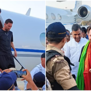 যুবভারতীর বিশৃঙ্খলা সামলে হায়দরাবাদে লিওনেল মেসি, নিরাপত্তার বেষ্টনীতে নিজামের শহর