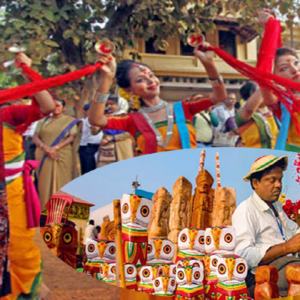 শান্তিনিকেতনে ৮ রাজ্যের লোকশিল্পীদের মেলা! পৌষমেলার আগেই উৎসবের রঙে রঙিন সৃজনী শিল্পগ্রাম