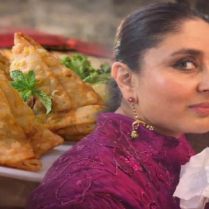 ডায়েট চুলোয়! সিঙাড়ায় কামড় করিনার, স্কুলের অনুষ্ঠানে বেবোর আসল রূপ ফাঁস করলেন করণ