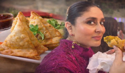 ডায়েট চুলোয়! সিঙাড়ায় কামড় করিনার, স্কুলের অনুষ্ঠানে বেবোর আসল রূপ ফাঁস করলেন করণ