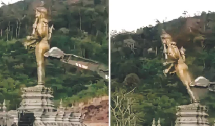 ৩২৮ ফুটের হিন্দু দেবতার মূর্তি এখন ধ্বংসস্তূপ! কম্বোডিয়া-থাইল্যান্ড সংঘর্ষে উত্তাল বিশ্ব, কড়া বার্তা বিদেশ মন্ত্রকের