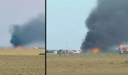 ভয়ঙ্কর বিমান দুর্ঘটনা! আমেরিকার ক্যালিফোর্নিয়ায় ভেঙে পড়ল অত্যাধুনিক F-16 যুদ্ধবিমান, পাইলট কি জীবিত?