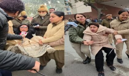 I-pac-কাণ্ডে এবার দিল্লির রাজপথে তৃণমূল, টেনে-হিঁচড়ে সরানো হলো শতাব্দী-কীর্তিদের