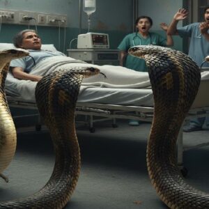 হাসপাতালের বেডে শুয়ে রোগী, পাশেই ফণা তুলছে ৩ বিশাল কোবরা! ঘটনায় হুলুস্থুল কাণ্ড