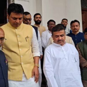 বিধানসভায় বিপ্লব-শুভেন্দু রুদ্ধদ্বার বৈঠক! ২০২৬-এর আগে ‘ত্রিপুরা মডেল’ কি এবার বাংলায়?