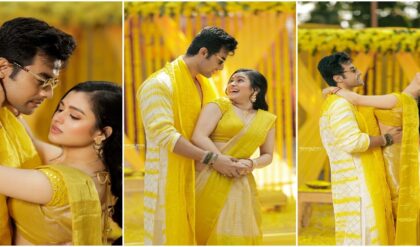 ভ্যালেন্টাইনস ডে-তেই ছাদনাতলায় রণজয়-শ্যামৌপ্তি! হলুদ শাড়ি আর শাঁখা-পলায় কনেকে দেখে ফিদা হবু বর
