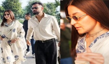 ধুতি-পাঞ্জাবিতে বিরাট, গলায় তুলসির মালা! ভোরে বৃন্দাবনে প্রেমানন্দ মহারাজের আশ্রমে ‘বিরুষ্কা’!