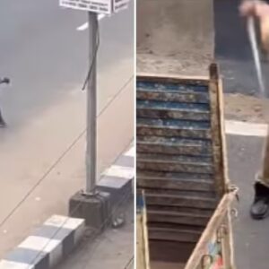 পুলিশের ওপর পাথরবৃষ্টি! সিনেমার স্টাইলে ধাওয়া করে আসামী ধরল পুলিশ, ভিডিও ভাইরাল