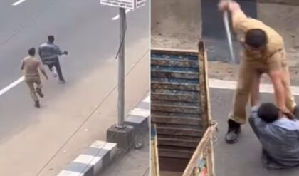 পুলিশের ওপর পাথরবৃষ্টি! সিনেমার স্টাইলে ধাওয়া করে আসামী ধরল পুলিশ, ভিডিও ভাইরাল