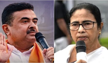 ‘৪০ বছর রাজনীতি করে ভয় কেন?’-ভবানীপুরে দাঁড়িয়ে মমতাকে প্রশ্ন শুভেন্দুর