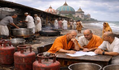 “মায়ের ভোগে কাটছাঁট,ভক্তদের পাতে টান!”-LPG গ্যাসের আকালে মন্দিরে হাহাকার