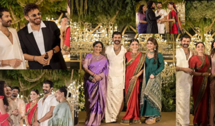 লাল শাড়িতে মোহময়ী রশ্মিকা, পাশে সাদা রাজপুত্র বিজয়! হায়দরাবাদে ‘ভিরোশ’-এর রাজকীয় রিসেপশন