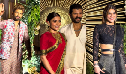 বিজয় পেলেন তাঁর ‘শ্রীভল্লি’কে, রশ্মিকার গলায় বরের মালা! এলাহি রিসেপশনে হাজির আল্লু অর্জুন থেকে করণ জোহর