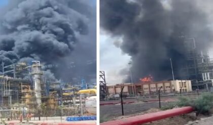 আকাশ ছোঁয়া কালো ধোঁয়া, রাজস্থানের শোধনাগারে ভয়াবহ আগুন! মোদির স্বপ্নের প্রকল্পে অন্তর্ঘাত নাকি দুর্ঘটনা?