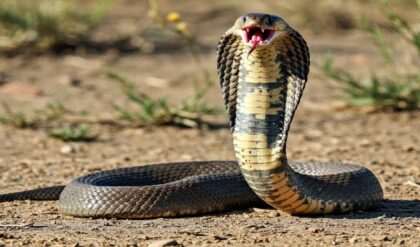 ১৮ ফুট লম্বা শরীর আর অন্য সাপই প্রধান আহার! কোবরা ও কিং কোবরার মধ্যে আকাশ-পাতাল তফাৎ চেনেন তো? ১৮ ফুট লম্বা শরীর আর অন্য সাপই প্রধান আহার! কোবরা ও কিং কোবরার মধ্যে আকাশ-পাতাল তফাৎ চেনেন তো?