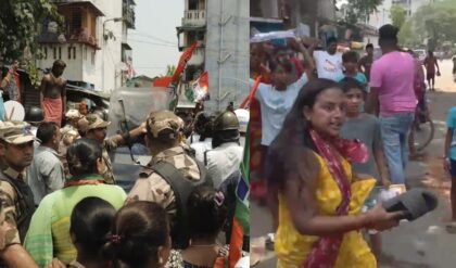 “BJP প্রার্থীকে ঘিরে চরম অশান্তি!”-মহিলা বাহিনীর রণংদেহি মূর্তি; কড়া চ্যালেঞ্জের মুখে পুলিশ “BJP প্রার্থীকে ঘিরে চরম অশান্তি!”-মহিলা বাহিনীর রণংদেহি মূর্তি; কড়া চ্যালেঞ্জের মুখে পুলিশ