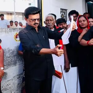 তামিলদের অধিকার কেড়ে নিচ্ছে কেন্দ্র? কালো পোশাকে রণংদেহি মেজাজে স্ট্যালিন