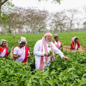 চা-শ্রমিকদের মাঝে নরেন্দ্র মোদী! ভোটপ্রচারে এসে জনজাতি আবেগে শান দিলেন প্রধানমন্ত্রী?