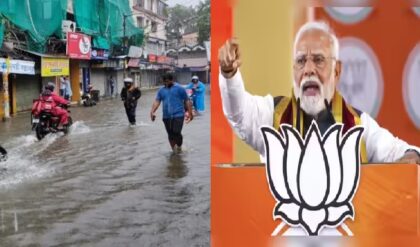 বৃষ্টি থামলেও কেন নামে না জল? দমদমের জলজট নিয়ে পানিহাটি থেকে তোপ মোদীর