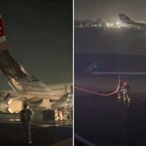 বিমানের ল্যান্ডিং গিয়ারে দাউদাউ ধোঁয়া!,মৃত্যুর মুখ থেকে ফিরলেন ২৩২ যাত্রী