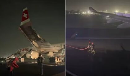 বিমানের ল্যান্ডিং গিয়ারে দাউদাউ ধোঁয়া!,মৃত্যুর মুখ থেকে ফিরলেন ২৩২ যাত্রী