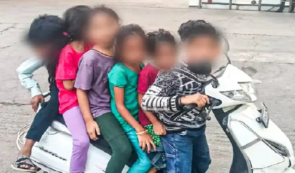 বেঙ্গালুরু পুলিশের চোখে ধুলো? নাবালকদের হাতে স্কুটি, জীবন বাজি রেখে সওয়ারি ৬ শিশুর!
