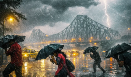 মেঘের গর্জনে কাঁপছে দক্ষিণবঙ্গ! ধেয়ে আসছে ৬০ কিমির কালবৈশাখী, আজ কোন কোন জেলাকে ভাসাবে বৃষ্টি?