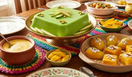 পহেলা বৈশাখের শেষ পাতে রাজকীয় চমক! আমের এই ৩ ডেজার্ট না খেলে উৎসবই মাটি! পহেলা বৈশাখের শেষ পাতে রাজকীয় চমক! আমের এই ৩ ডেজার্ট না খেলে উৎসবই মাটি!