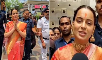 হাতে পদ্ম নিয়ে মা কালীর চরণে বলিউড কুইন, বাংলার মেয়েদের জন্য কী চাইলেন কঙ্গনা?