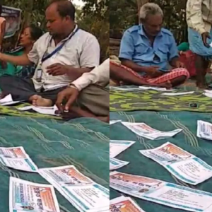 সরকারি স্লিপের সঙ্গে তৃণমূলের প্রচার! ভোটারদের বাড়ি বাড়ি গিয়ে বিএলও-র ‘কীর্তি’ ফাঁাস