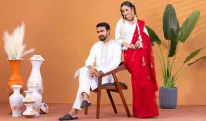আধুনিকতায় ঐতিহ্যের ছোঁয়া: বৈশাখী কালেকশনে চমক দিল জনপ্রিয় ব্র্যান্ড ‘সারা’