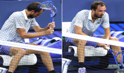 মেজাজ হারিয়ে কোর্টে অনর্থ! র্যাকেট ভেঙে সাড়ে ৬ লক্ষ টাকা জরিমানা মেদভেদেভের মেজাজ হারিয়ে কোর্টে অনর্থ! র্যাকেট ভেঙে সাড়ে ৬ লক্ষ টাকা জরিমানা মেদভেদেভের