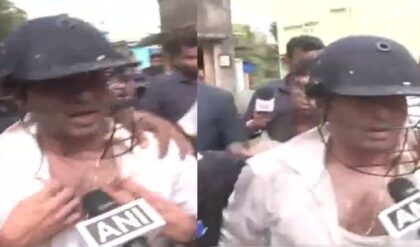 বাইক থেকে নামিয়ে ঘিরে ফেলা হলো অভিষেককে! উত্তপ্ত সোনারপুরে হেলমেট পরিয়ে প্রাণ বাঁচালেন নিরাপত্তারক্ষীরা বাইক থেকে নামিয়ে ঘিরে ফেলা হলো অভিষেককে! উত্তপ্ত সোনারপুরে হেলমেট পরিয়ে প্রাণ বাঁচালেন নিরাপত্তারক্ষীরা