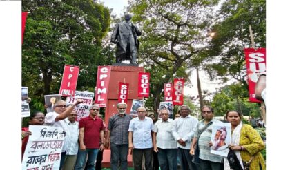 “ভোটের জয় কি খুনের লাইসেন্স?” লেনিন মূর্তির পাদদেশ থেকে মমতাকে কড়া হুঁশিয়ারি বামেদের!