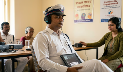 পুলিশের মানসিক অবসাদ কাটাতে নবান্নের অভিনব উদ্যোগ! কাজে লাগতে পারে ‘মিউজিক থেরাপি’ পুলিশের মানসিক অবসাদ কাটাতে নবান্নের অভিনব উদ্যোগ! কাজে লাগতে পারে ‘মিউজিক থেরাপি’