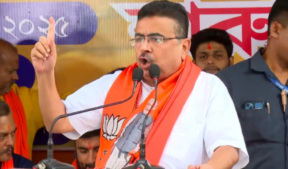 হেস্টিংসে রাজকীয় বরণ শুভেন্দুর! ২০৭টি পদ্মের মালা ও শঙ্খধ্বনিতে কাঁপল বিজেপি কার্যালয় হেস্টিংসে রাজকীয় বরণ শুভেন্দুর! ২০৭টি পদ্মের মালা ও শঙ্খধ্বনিতে কাঁপল বিজেপি কার্যালয়