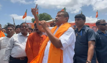 বিজেপি থাকবে ১০০ বছর! তৃণমূলের গুন্ডাদের হুঁশিয়ারি দিয়ে নন্দীগ্রামে ঝড় তুললেন শুভেন্দু