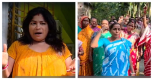 আবাস যোজনার কাটমানি নিয়ে উত্তাল গ্রাম! ‘জয় শ্রীরাম’ ধ্বনি তুলে তৃণমূল পঞ্চায়েত সদস্যের বাড়ি ঘেরাও গ্রামবাসীদের