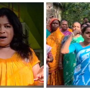 আবাস যোজনার কাটমানি নিয়ে উত্তাল গ্রাম! ‘জয় শ্রীরাম’ ধ্বনি তুলে তৃণমূল পঞ্চায়েত সদস্যের বাড়ি ঘেরাও গ্রামবাসীদের