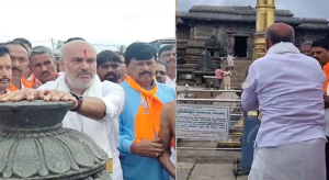 বিজেপির সঙ্গে বিশ্বাসঘাতকতা? পাথর ছুঁয়ে মন্দিরে দাঁড়িয়ে যা বললেন বিধায়ক এইচ.কে. সুরেশ!