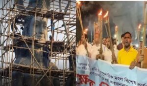 ২২ কোটির রামমূর্তি নির্মাণের কাজ স্থগিত! হিন্দুদের বিক্ষোভের মুখে বাংলাদেশ