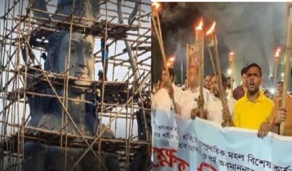 ২২ কোটির রামমূর্তি নির্মাণের কাজ স্থগিত! হিন্দুদের বিক্ষোভের মুখে বাংলাদেশ