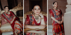 শাড়ির আঁচলে আভিজাত্য, গয়নায় আভিজাত্যের ছোঁয়া! কঙ্গনা রানাউতের ভাইরাল লুকের রহস্য কী?