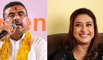 শতাব্দীর ঘর থেকে বেরিয়েই ‘ভি-সাইন’ শুভেন্দুর! ইশারাটা কি বড় কোনো রাজনৈতিক পরিবর্তনের?