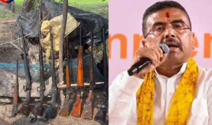 সন্দেশখালিতে এসটিএফ-এর বড় সাফল্য! পুকুর থেকে উদ্ধার অস্ত্র-বিস্ফোরক, তৃণমূল নেতা সহ ধৃত ৬ সন্দেশখালিতে এসটিএফ-এর বড় সাফল্য! পুকুর থেকে উদ্ধার অস্ত্র-বিস্ফোরক, তৃণমূল নেতা সহ ধৃত ৬